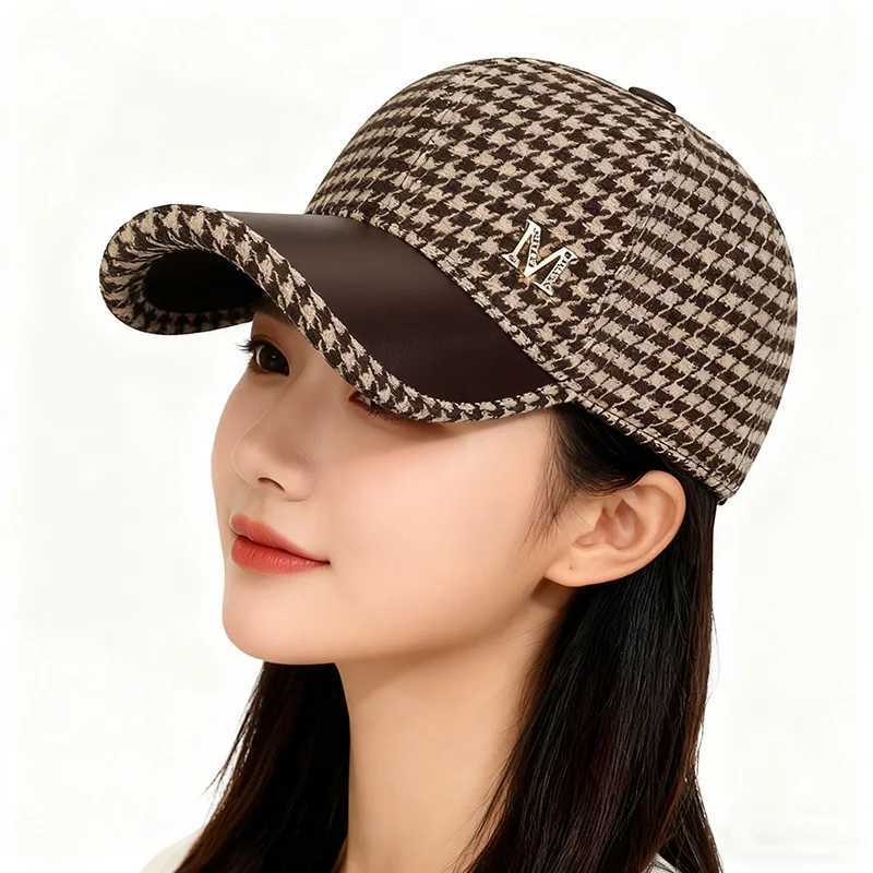 Korean Houndstooth M Baseball Version WomenS Hat Versatile Duckbill M260626 - view 4