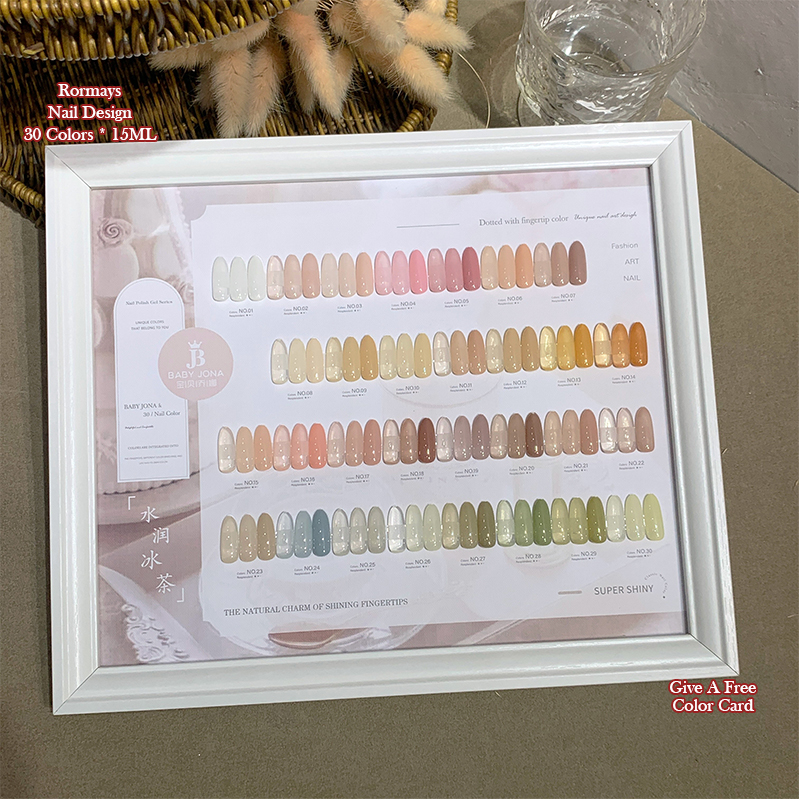 30 Colors Jelly Nail Gel Polish Set Summer Iced Tea Watery Glossy UV Soak Off Manicure Nail Art Kit Long Lasting Salon Quality - view 4