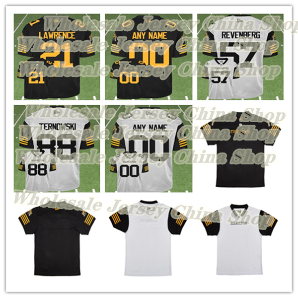 Custom Hamilton Tiger Cat Football Jersey Johnny Manziel Matt Shiltz Bo Levi Mitchell James Butler Terry Godwin Tim White Tyreik McAllister Jameer Thurman Edwards