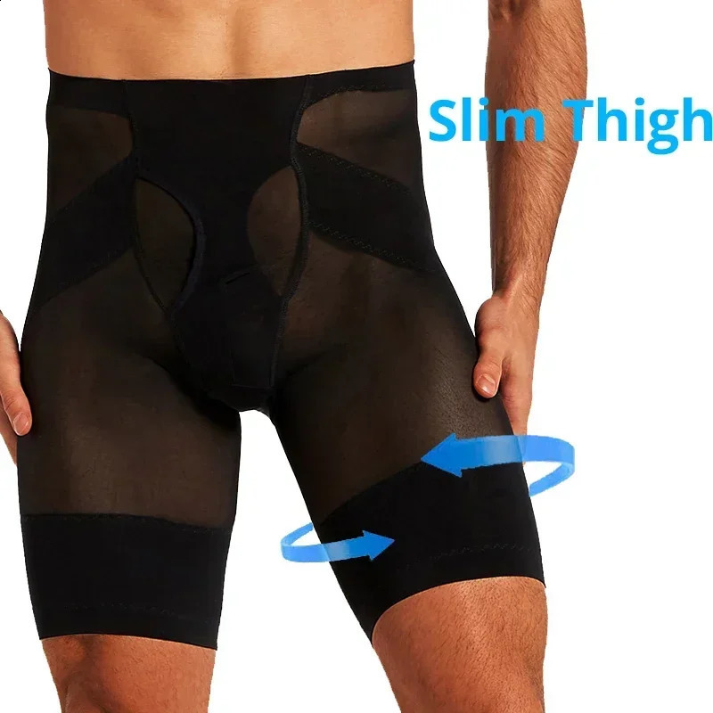Men Body Shaper Tummy Control Compression Shorts Belly Slim Shapewear Abdomen Reducer Panties Fitness Boxer Pants Underwear 260625 - view 5