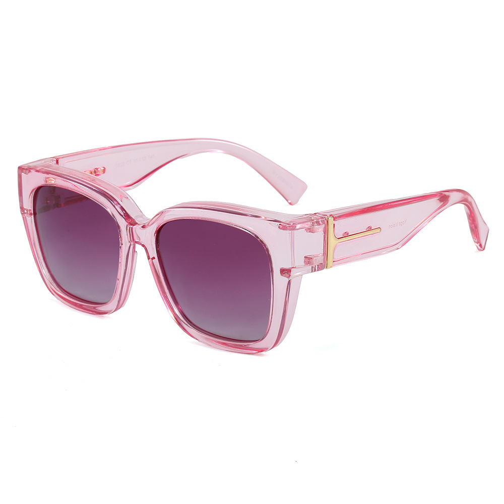 2026 Designer's New Large Frame Polarized Sunglasses With A High-end Feel Personalized And Fashionable Sunglasses For Spicy Girls Myopia Glasses - view 9