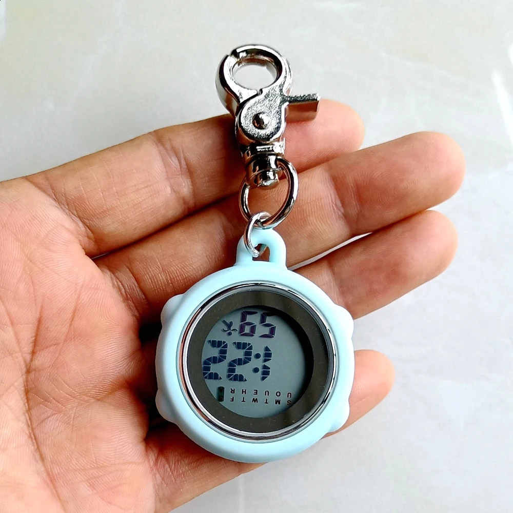 Multifunctional Electronic Digital Pocket Watches Unisex Women Mens Nurse Doctor Hanging Carabiner Keychains Students Clock 260626 - view 6
