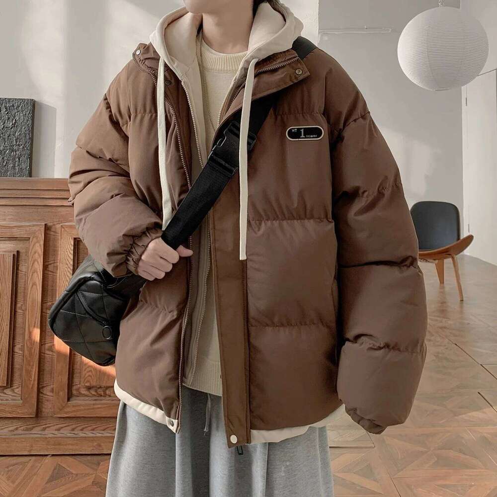 Thick Set for Fake Two piece Jacket, Rascal Handsome Men's Winter Warm Cotton Jacket J260626 - view 3