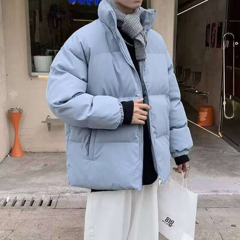 Autumn and Winter Thick Plush Clothing 2025 New Down Men's Cotton Jacket Bread Couple W260626 - view 3