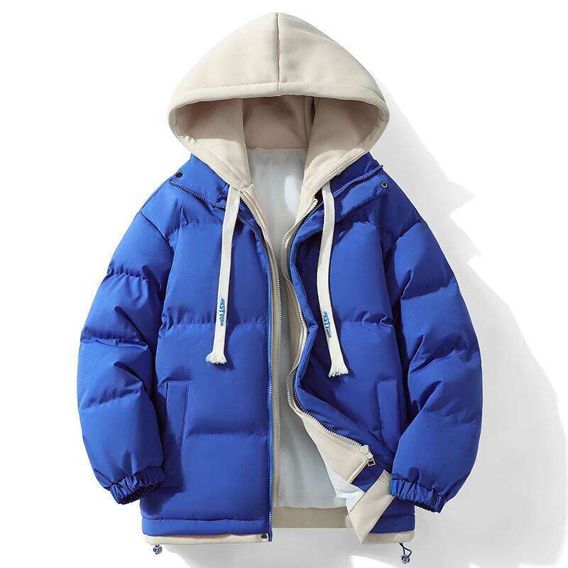 Men's Outdoor Hiking Camping Windproof Cold Proof Warm Thick Cotton Clothing Fashionable Trendy Sports Leisure Hooded Jacket W260626 - view 4