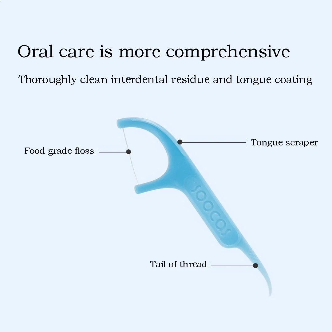 300pcs SOOCAS Professional Dental Flosser Ergonomic n Food GradeOld Versions Delivered Randomly 260626 - view 7