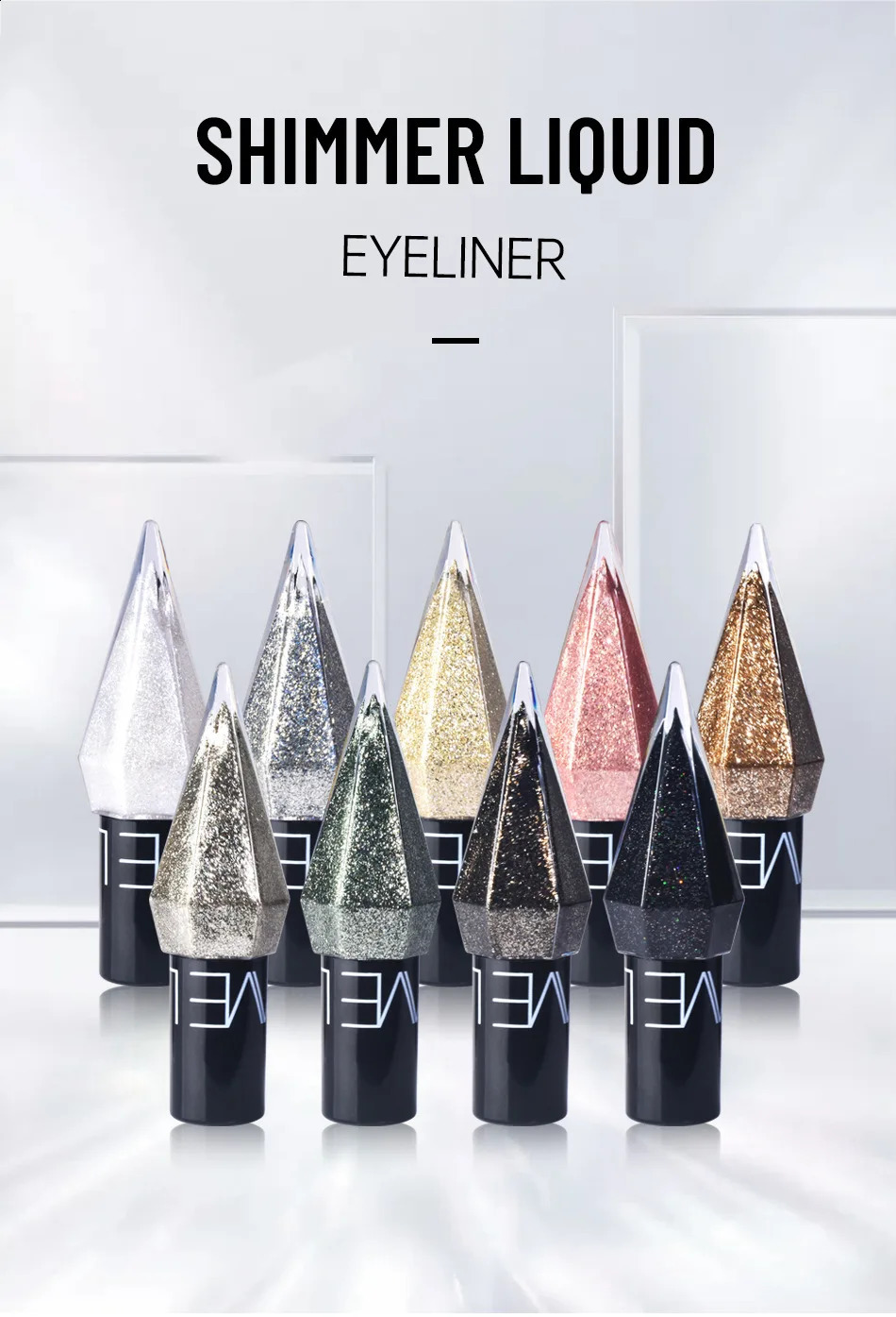 Diamond Sparkling Liquid Eyeliner Pearlescent color development quick dry waterproof not easily smudging liquid eyeliner 260626 - view 3