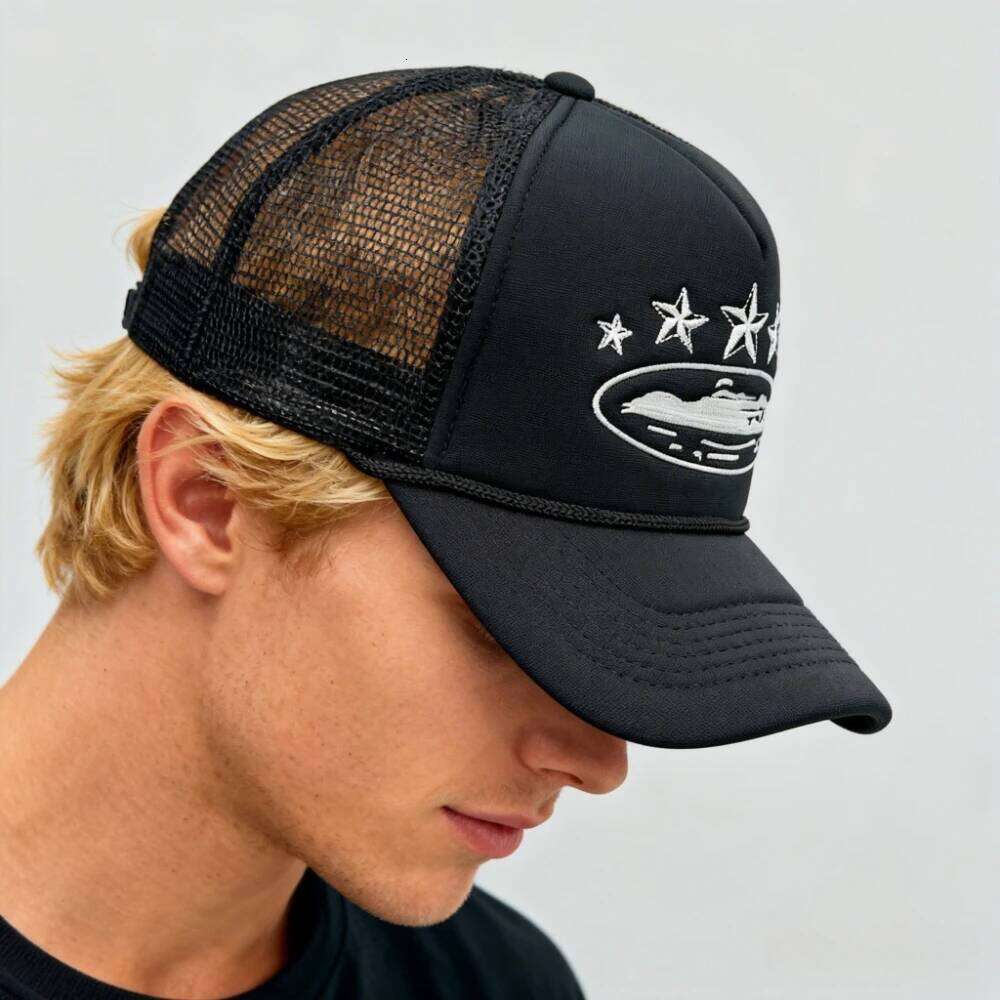 Cruise Ship Pattern Summer Five-star Mesh Cap for Men and Women Outdoor Beach Sun Protection Trucker Baseball Caps W260626 - view 3