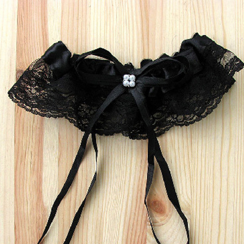 Stage Wear Lace Bow Tie Garter Thigh Ring, Women Sexy Adjustable Band, Universal Cosplay Costume Accessory - view 6