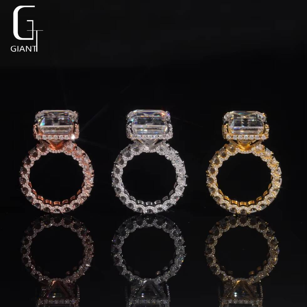 Luxury Iced Out Heart Ring Hip Hop Fine Moissanite Jewelry Past Diamond Tester 925 Sterling Silver Vvs Moissanite Rings Men - view 6