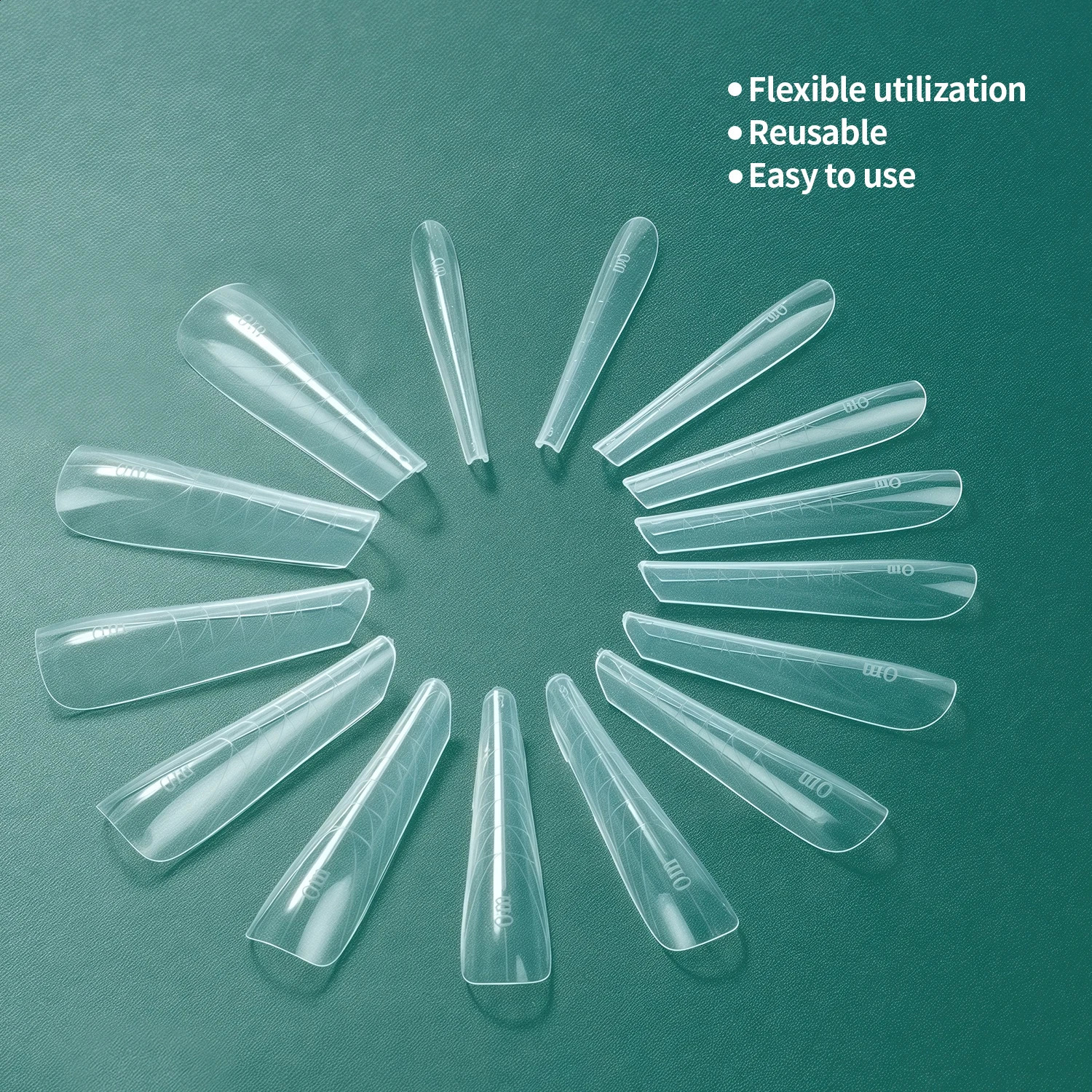 Nailpop 150pcs Nail Dual Form Full Cover Set Quick French Manicure Effect 15 Sizes Reusable False Nail Templates for Salon Home 260626 - view 3