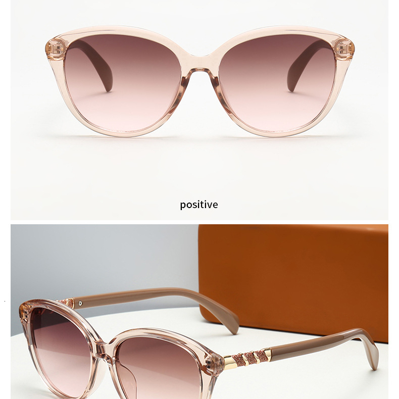 Designer's New Cat Eye Small Fragrant Style Luxurious And High-end Women's Sunglasses Cross-border European And American Fashion Trend UV Re - view 8