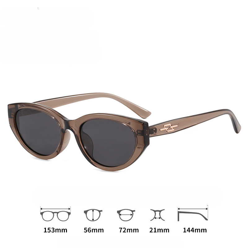 Retro Cat Eye GM Sunglasses for Women High End Polarized Korean Style TR Fashion Glasses Trendy Sunglasses for Men New Model - view 6