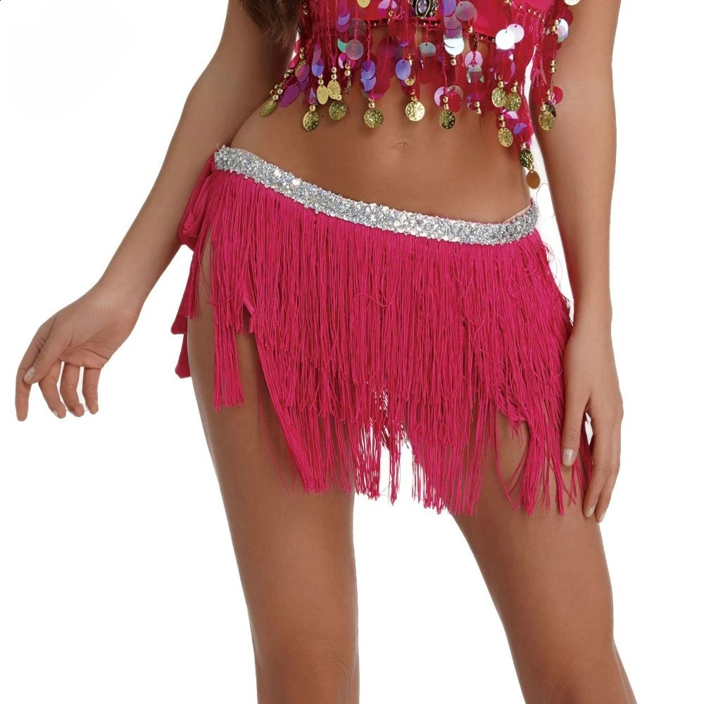 Waist Mini Skirt Hip Scarf Latin Dance Belly Stage Performance Costume Party Wear Women Clothing Tassel Clothes 260626 - view 5