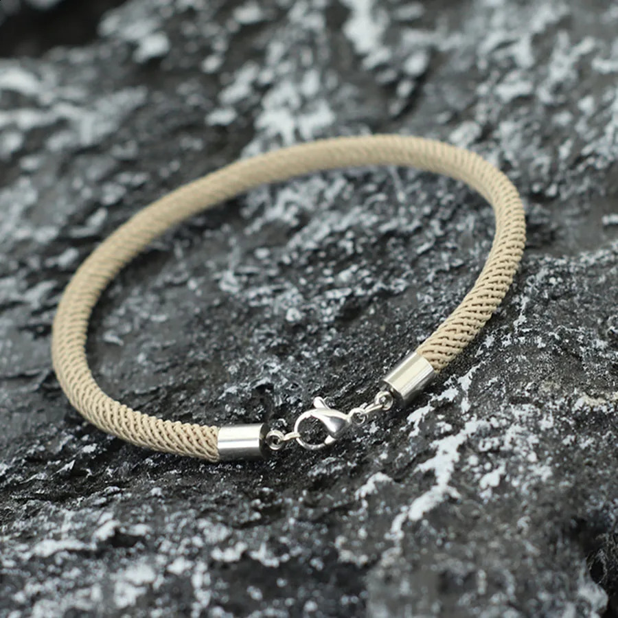 Lucky Red Thread Bracelet Men Stainless Steel Buckle Nautical Casual String Braclet Homme 4mm Pulseras Rojas Gifts For Him 260617 - view 3