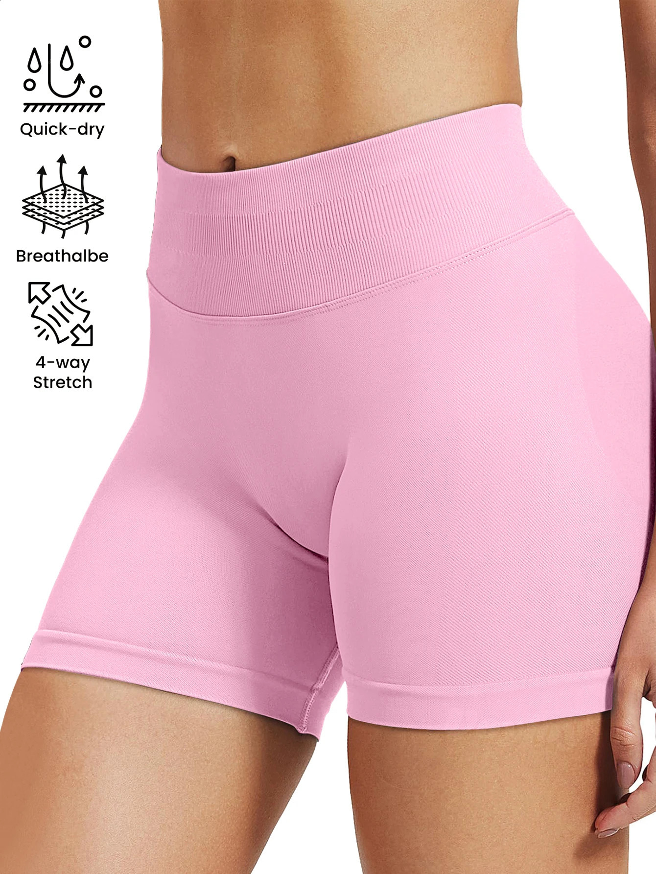 High stretch hip lifting fitness yoga shorts with peach hips and no awkward lines Pilates medium intensity training shorts 260626