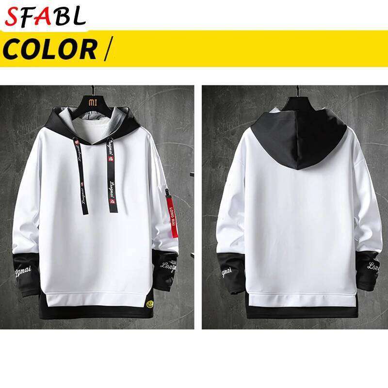 New Fashion Hoodies Hip Hop Hooded Male Sweatshirts Men's Top Streetwear Casual Outdoor Breathable Pullovers Fashionable W260626 - view 3