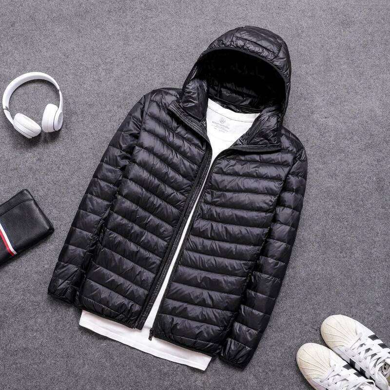 Men's All-Season Ultra Lightweight Packable Down Jacket Water and Wind-Resistant Breathable Coat Big Size Men Hoodies Jackets J260626 - view 3