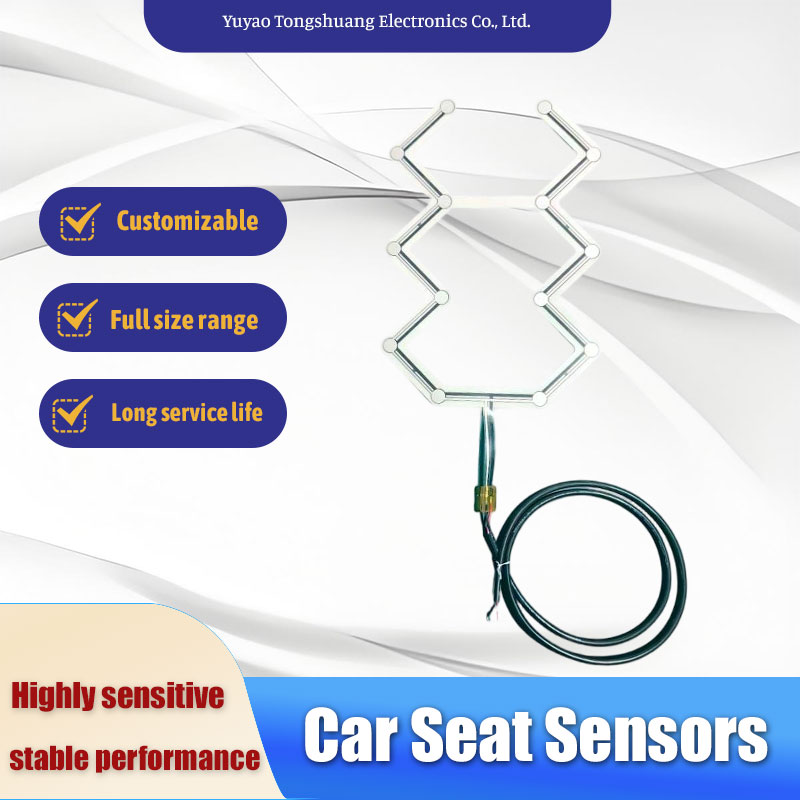 Customizable various SBR automotive seat pressure thin-film sensors for seat belt warning systems