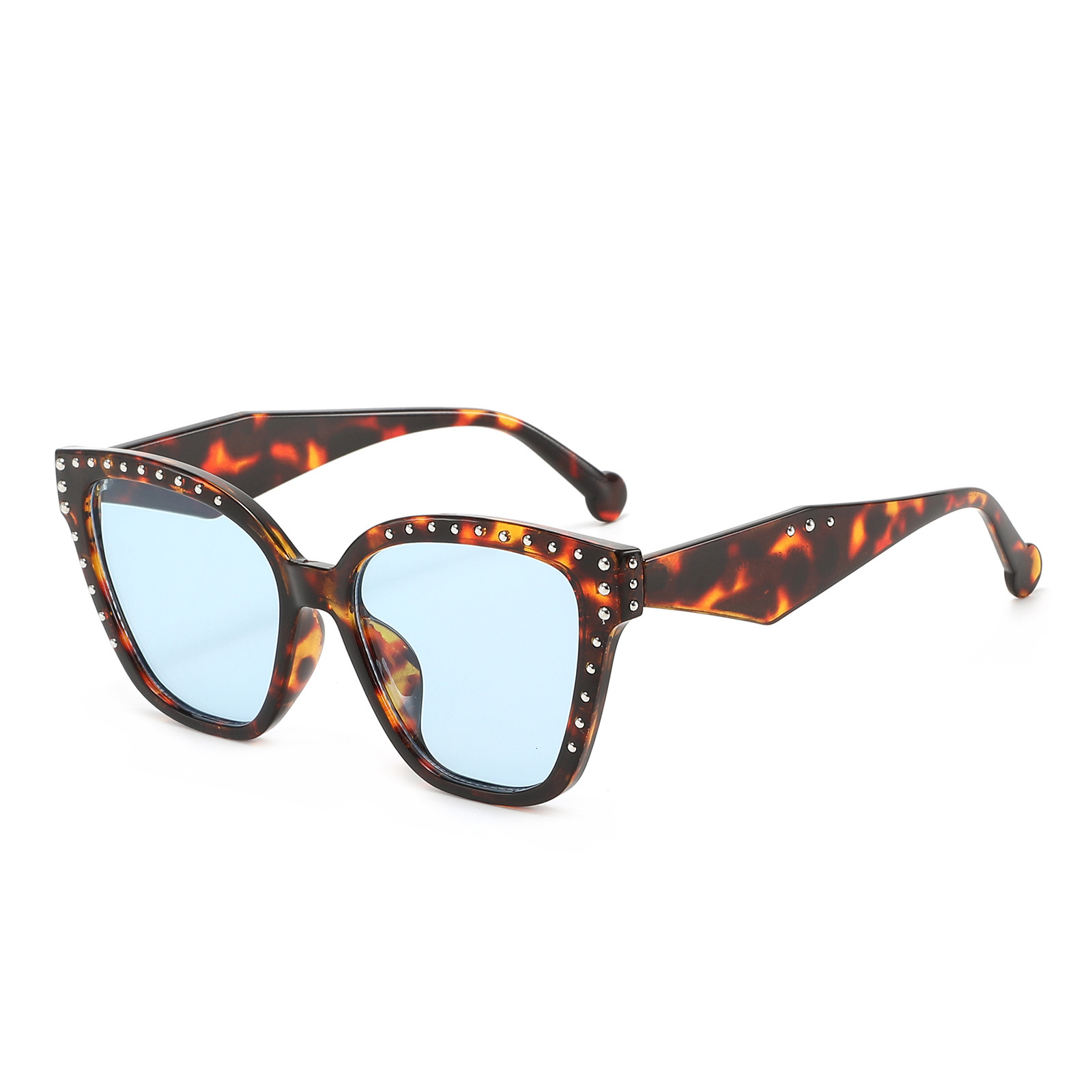 New Vintage Studded Cat-Eye European And American Trendy Versatile Sunglasses, High-End Women's Fashion Eyewear - view 5