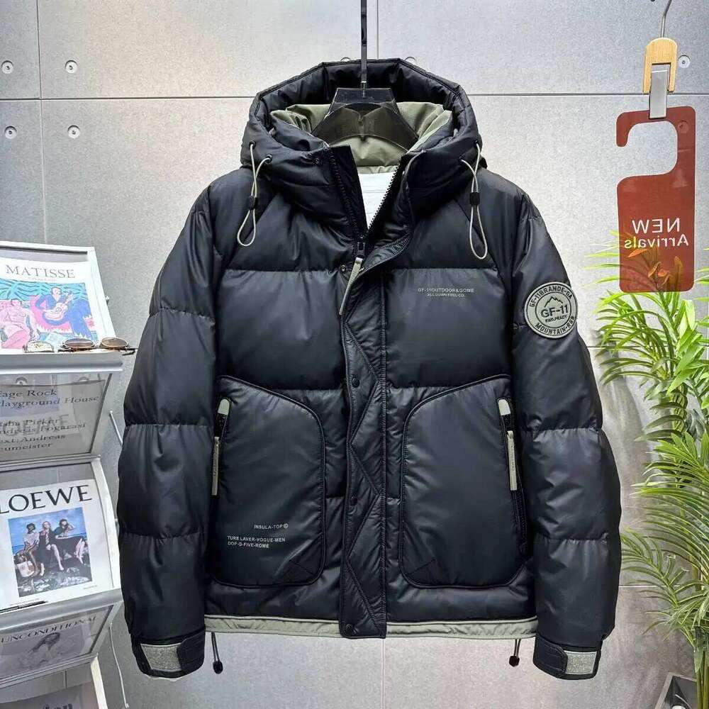 Men's Sport Hooded Fall Winter Thick Warm Outdoor Windproof Sportwear Coats Male Workwear White Duck Down Jacket J260626 - view 1