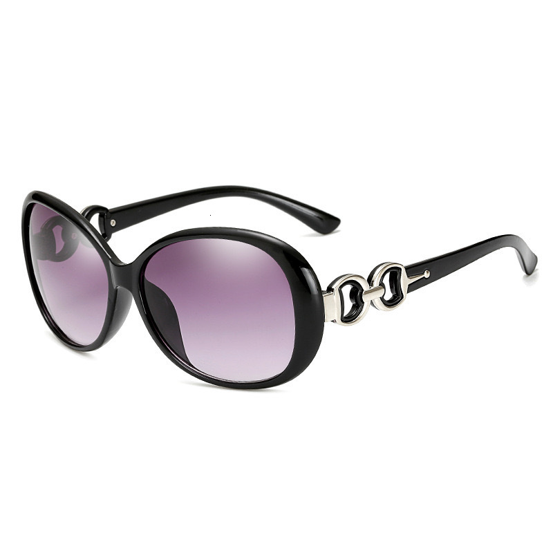 Instagram Sunglasses Female Designer Korean Edition Trendy Street Shot Double Ring Sunglasses Female Temperament Big Face Look Thin UV Protection Driv - view 4