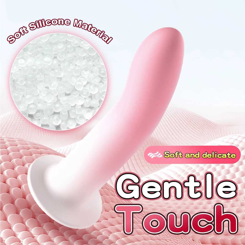 Liquid Silicone Dildo For Flexible Begginner G Spot Personal Massage Tool Suction Cup Anal plug Prosate Massager Female Sex Toy M260626 - view 4