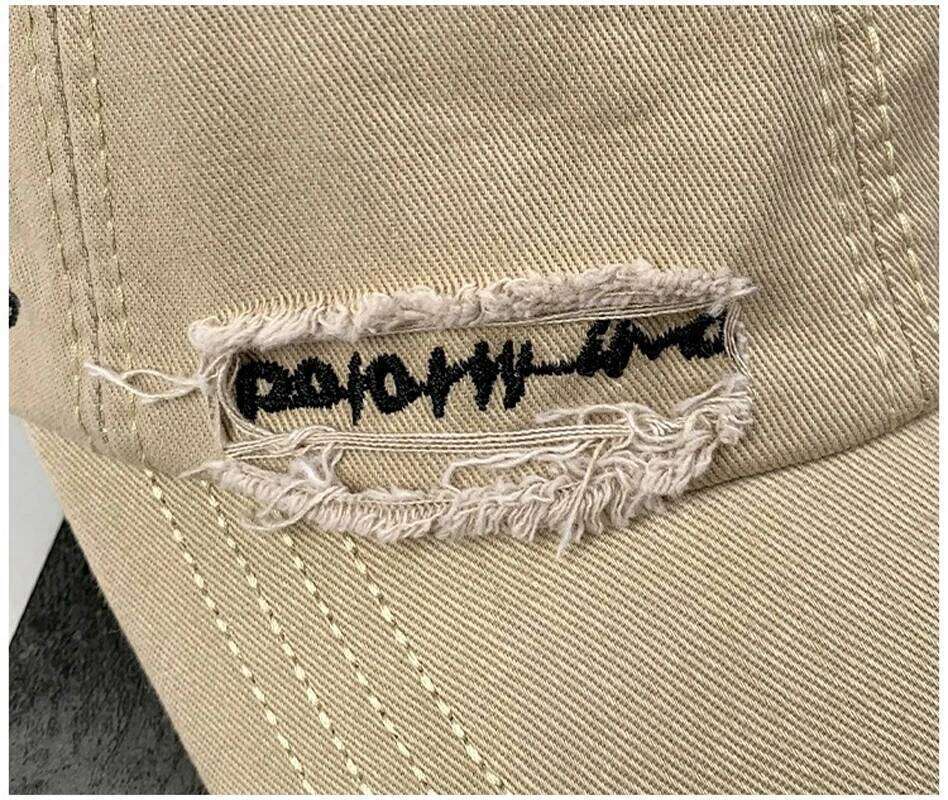 Vintage Washed Baseball Cap For big child's Ins Fashion Letter Embroidery Sun Hat Spring Summer Streetwear Hats for Men W260626 - view 5