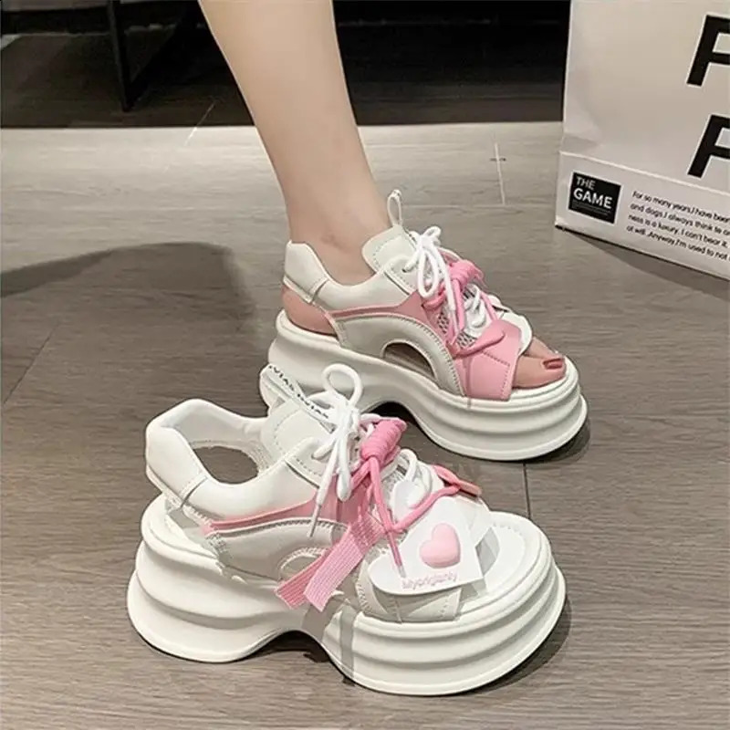 2026 Women Platform Sports Sandals Summer Breathable Soft Sole Casual Shoes Outdoor Wear Versatile 260626 - view 7