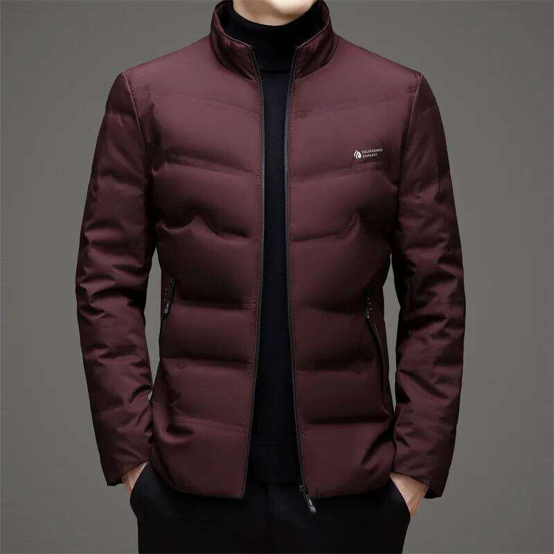 Lightweight 80% White Duck Coat for Stand Collar Winter Down Men Korea Slim Fit Puffer Jacket outerwear JK-011 J260626 - view 7