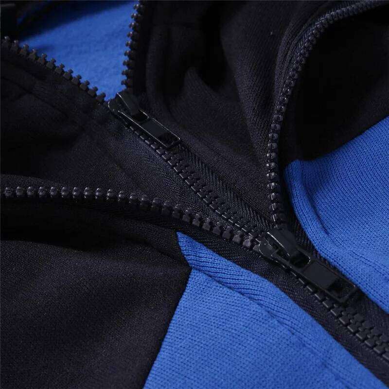 Skynet Graphic The men's multi-color striped beanie hoodie is suitable for spring and autumn hoodies jacket W260626 - view 7