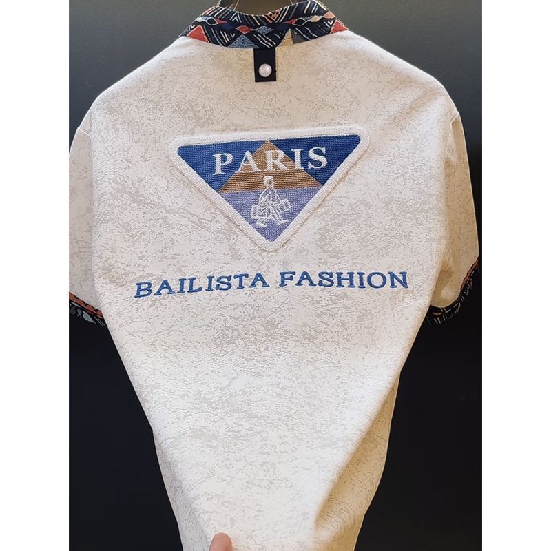 Summer High-End Luxury Casual Clothing Embroidered Fashion Men's New Old Money Style Short-Sleeve T-Shirt POLO Shirt Men Round-Neck Pullover - view 3