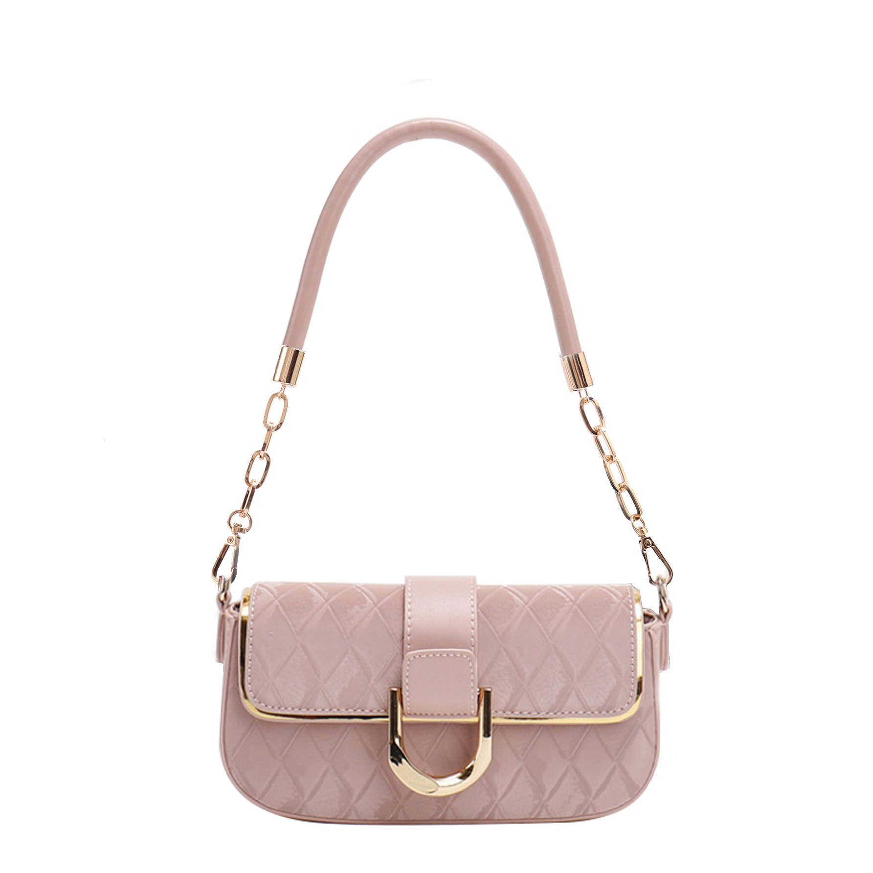 Office Worker White-Collar Elegant Single-Shoulder New High-End Quilted Chain Underarm Simple Stylish Small Square Bag For Women Underarm Bag Vintage 