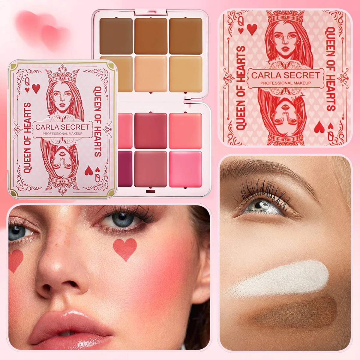 12-color concealer and blush palette Matte and highlight contour makeup rouge palette 260625 - view 4