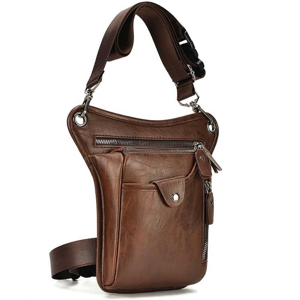 PU Waist Pack Drop Vintage Leg Bag Men Women Belt Hip Bum Bag Multi-Purpose M260626 - view 1