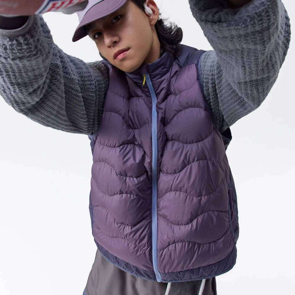 Winter New Outdoor Mountain Style Color-Blocking Lightweight Down Vest - Trendy Unisex Design for Men & Women J260626 - view 1