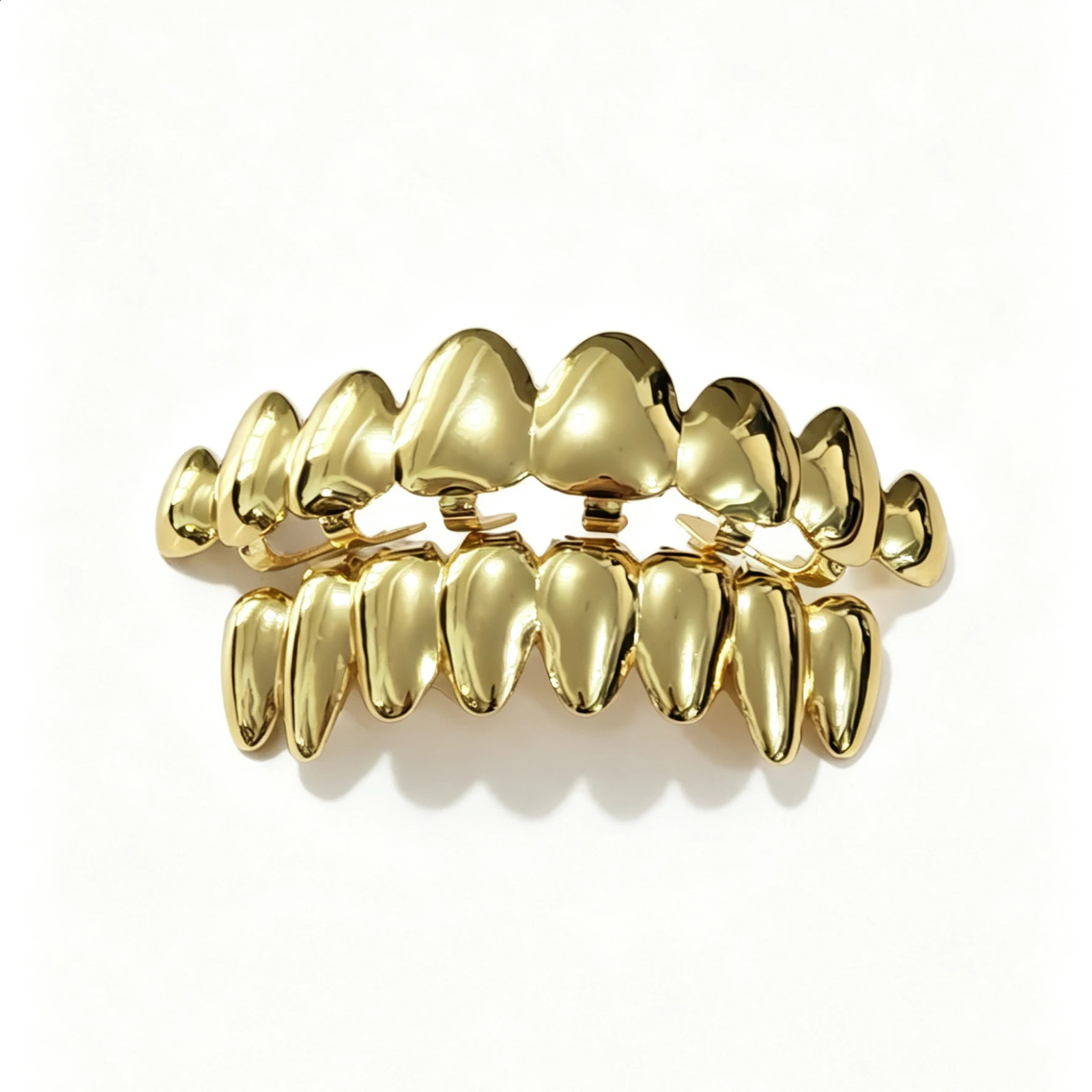 Hip-Hop Irregular Eight-Teeth Dental Braces Grillzs Are Suitable For Both Men And Women As A Shiny Gold Tooth Accessory Item 260626 - view 4