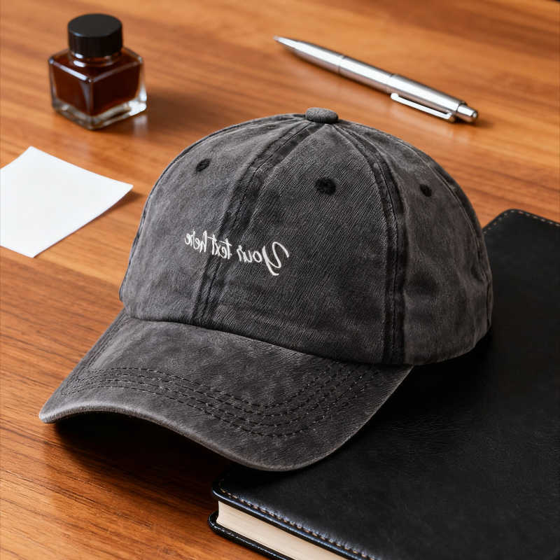 Baseball Washed for Cotton Men Adjustable Distressed Trucker Hat for Men Women Personalized Fashion Sun Hats Text Vintage M260626 - view 1
