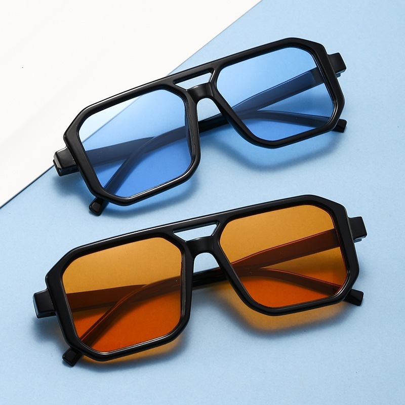 2026 Designer's New Luxury Large Frame Sunglasses Simple Men's And Women's Sunglasses European And American Sunglasses Trend Driving Pe
