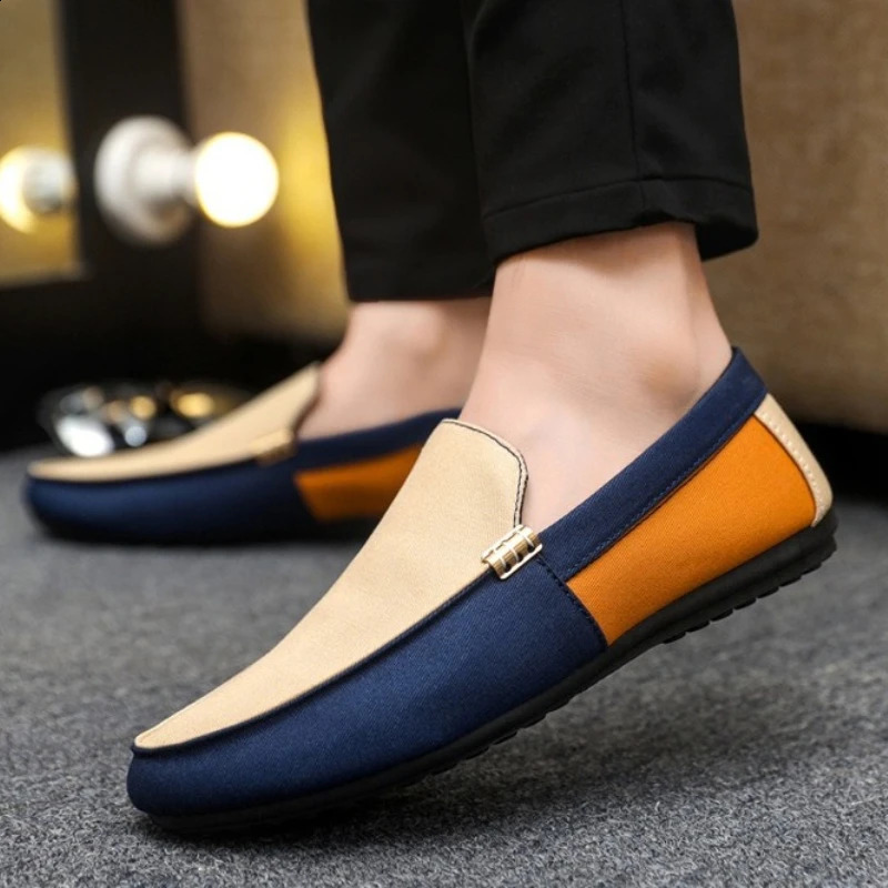Fashion spring summer mens casual single shoes breathable one foot lazy driving large 260626 - view 1