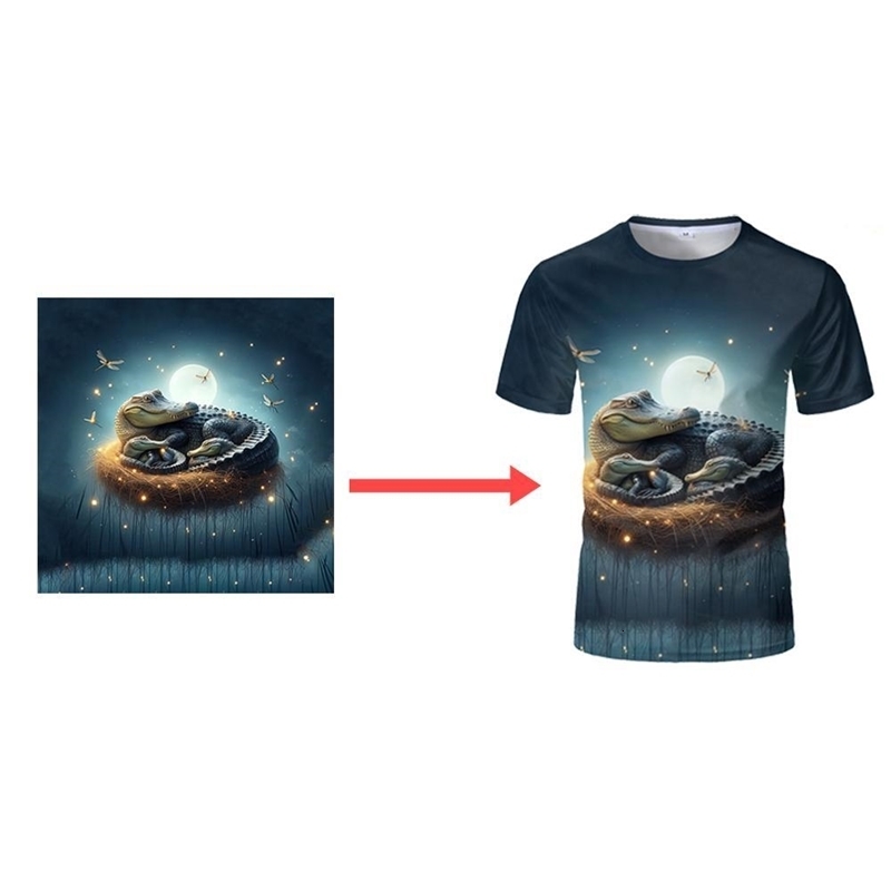 Personalized DIY Custom T-shirt Polyester Fiber Material Round Neck Tops Printing High Quality Short Sleeve Tees Purchase 260603 - view 7