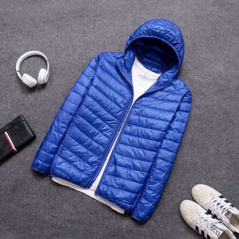 Men's All-Season Ultra Lightweight Packable Down Jacket Water and Wind-Resistant Breathable Coat Big Size Men Hoodies Jackets W260626 - view 7