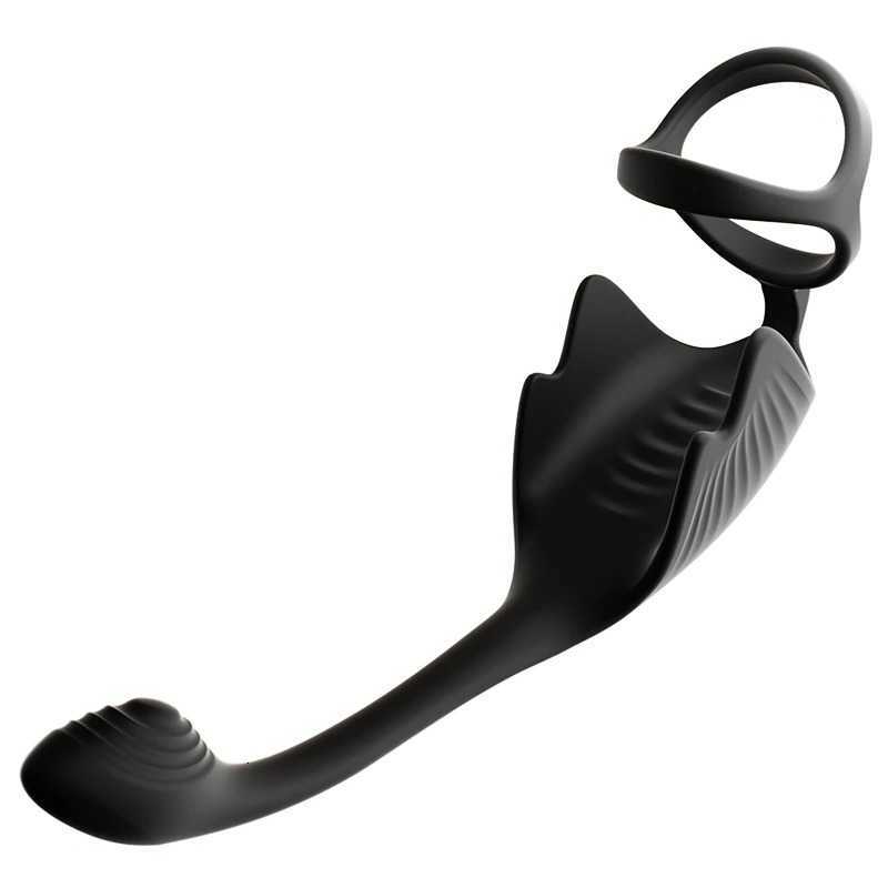 Penis APP Male Remote Control Ring Delayed Ejaculation Vibrating Ring 3-in-1 Multifunctional Male Sex Toy Prostate Vibrator M260626