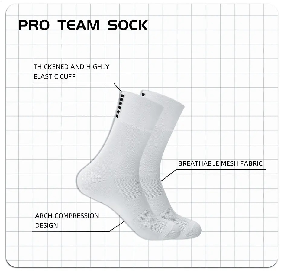 YKYWBIKE Sports Racing Cycling Socks Professional Sport Breathable Road Bicycle Men and Women Outdoor 9 color 260622 - view 3