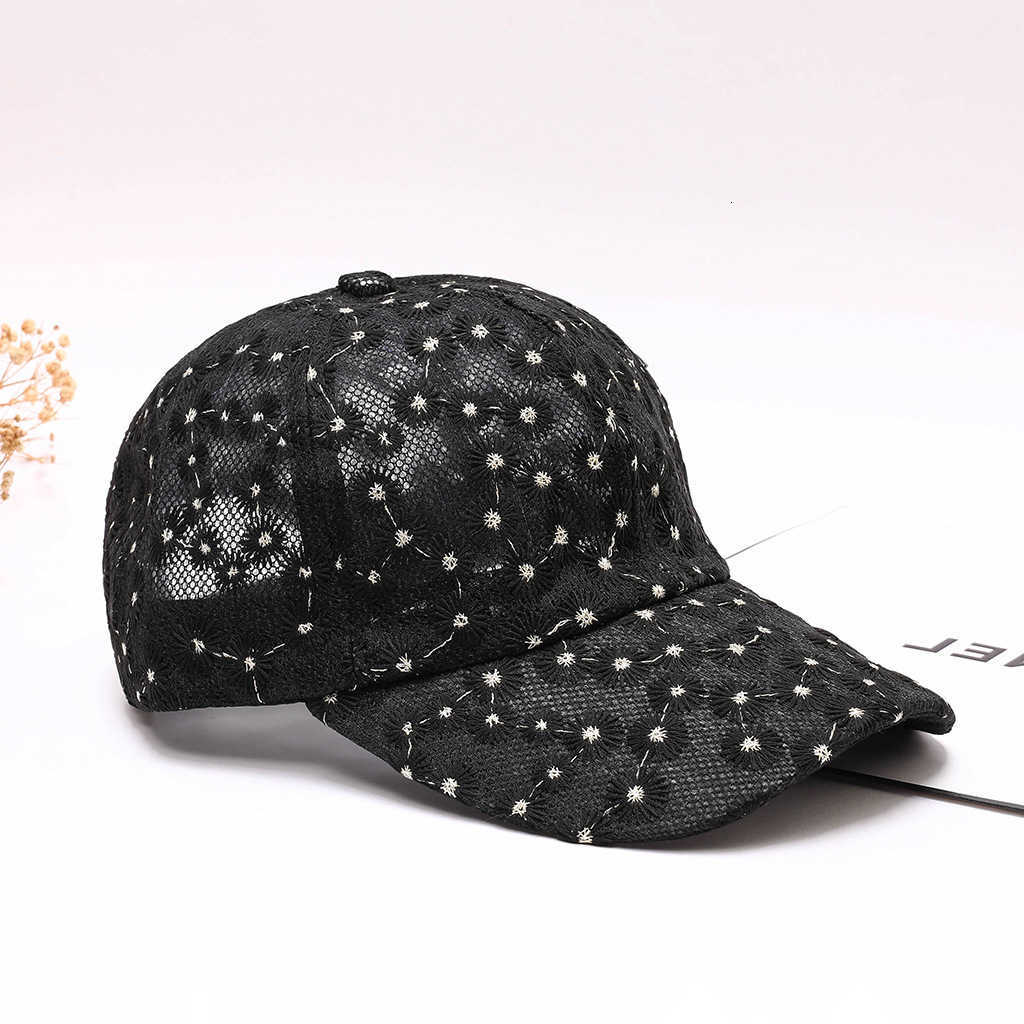 net-silk embroidery daisies Misty atmosphere lace openwork baseball comfortable to wear without causing excessive sweating M260626