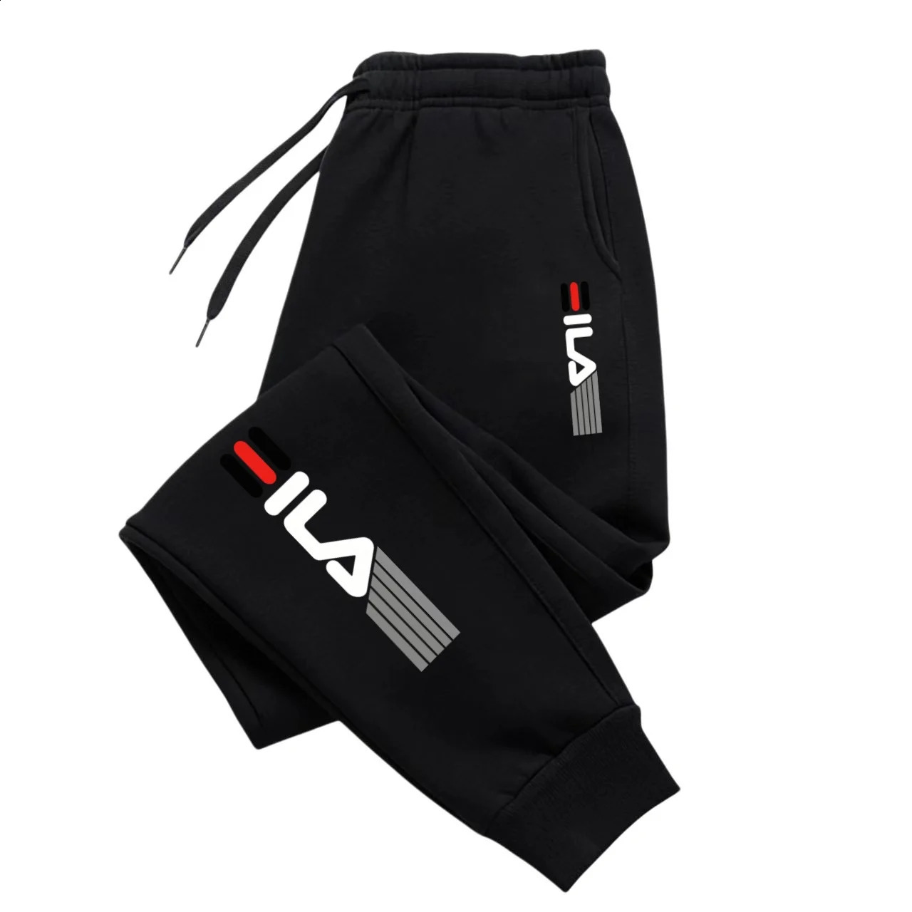 Mens casual pants jogging pants loose elastic waist sport casual pants loose fitness wear spring thin part 260626 - view 4