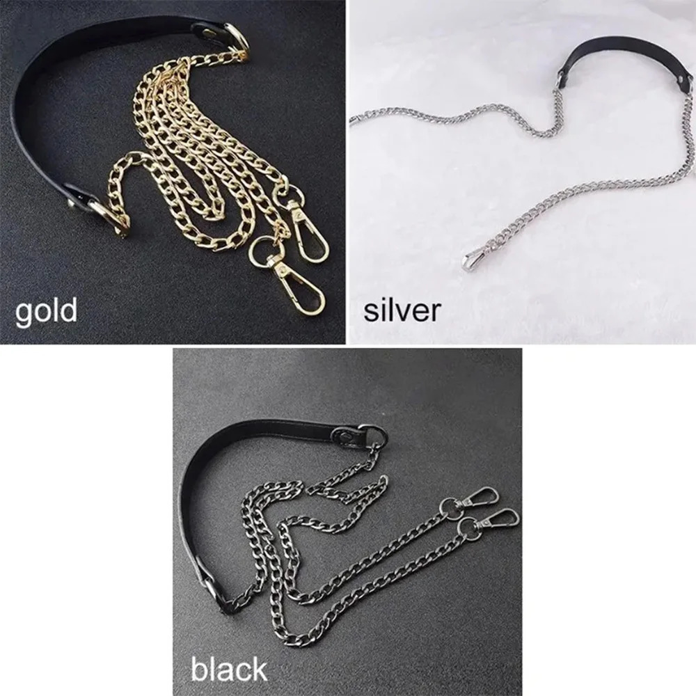 120cm Metal Bag Chain Replacement PU Bags Straps for DIY Handbag Handles Cross Body Shoulder Straps Accessories Bags Handles 260626 - view 7