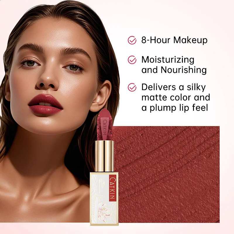 CATKIN Dreamworld Carving Lipstick Waterproof Long Lasting Satin Nourish izing Smooth Soft 013 Ounce-Chinese Style 260626 - view 3