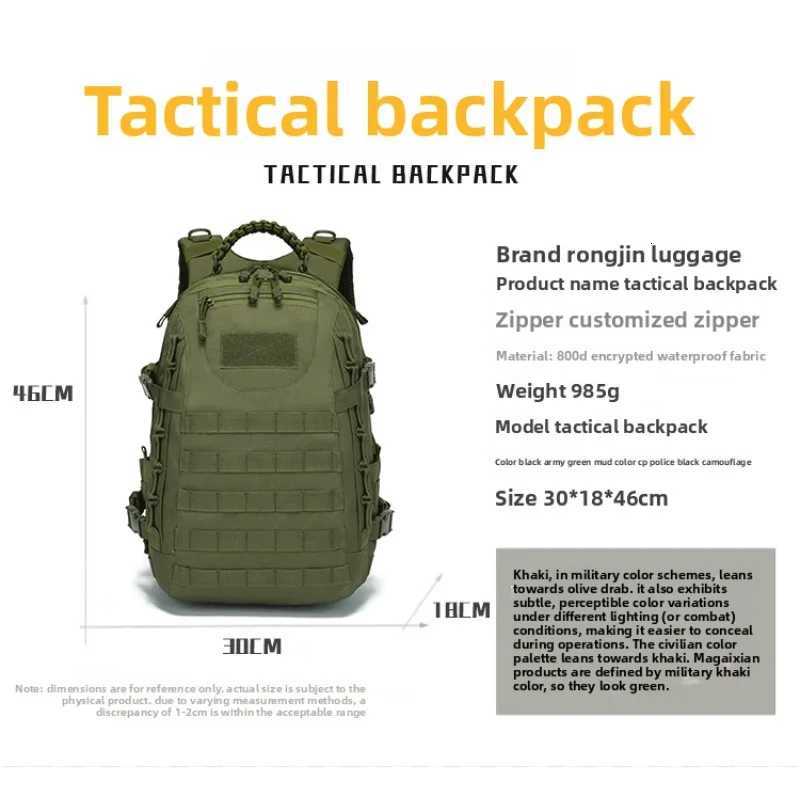Egg Dragon New Tactical Camping Backpack Outdoor Military Travel Double Shoulder Hiking Large Capacity Sports Backpack M260626 - view 4