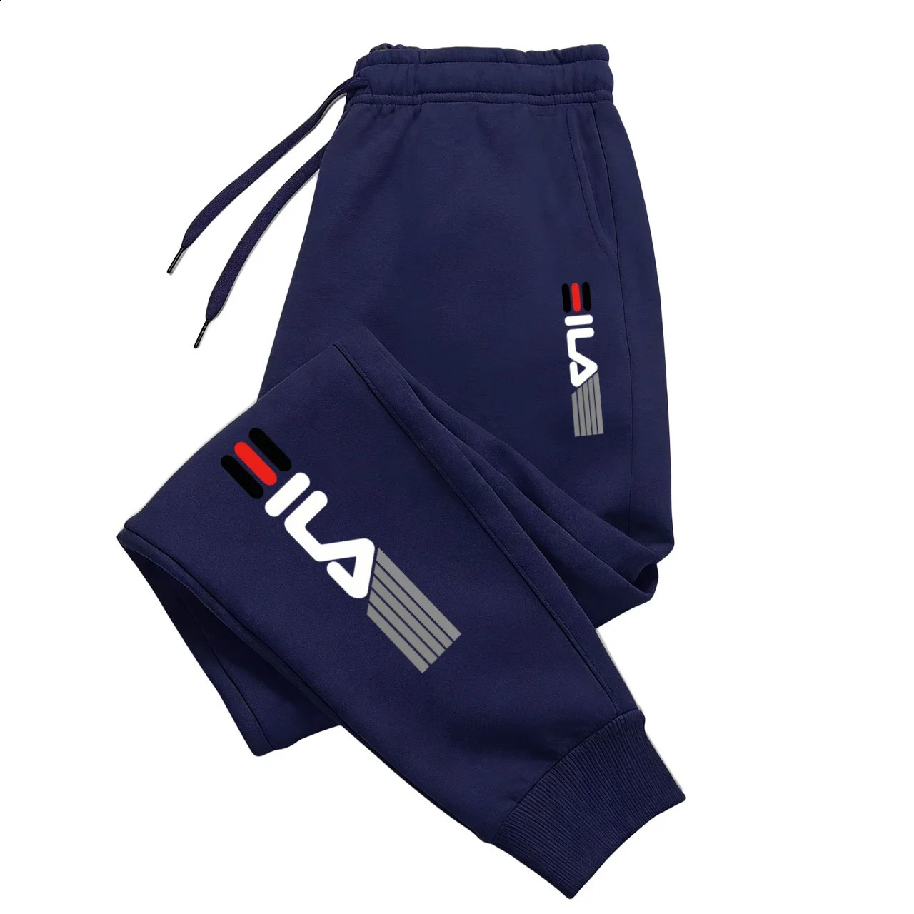 Mens casual pants jogging pants loose elastic waist sport casual pants loose fitness wear spring thin part 260626 - view 3